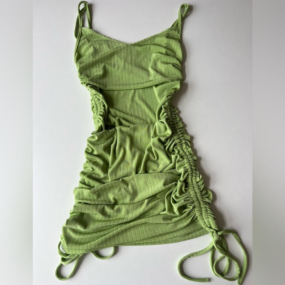 Princess polly green mini tie dress size US 4